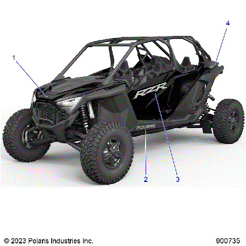 BODY, DECALS  - Z24G4E92AL/BL (900735)