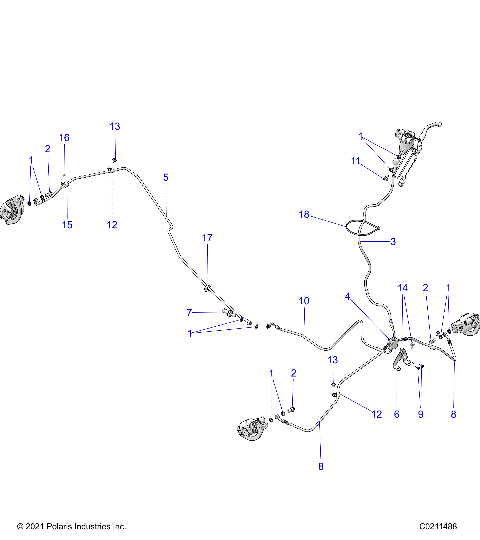 BRAKES, BRAKE LINES - A26SXZ85A9/AN/AZ (C0211488)