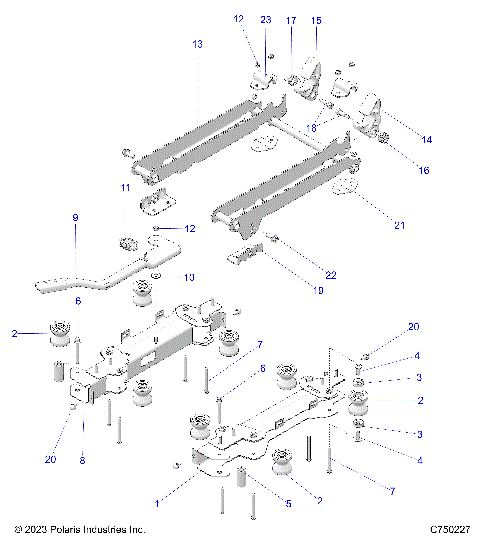 BODY, SEAT MOUNTING, DRIVER - Z25RPP2KAE/BE (C750227)