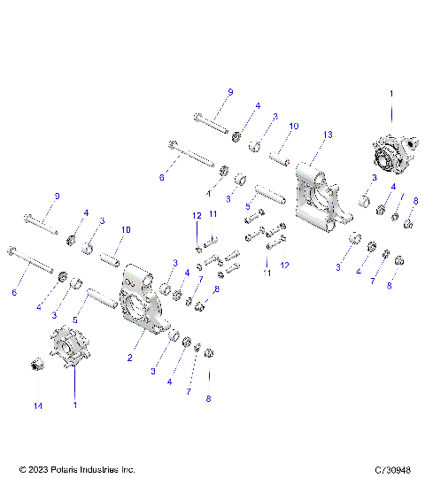 SUSPENSION, REAR CARRIER - R25X6W1RB9/BD/BM (C730948)