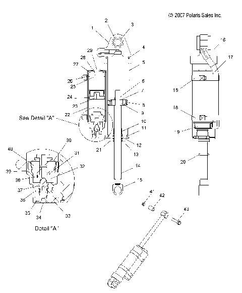 SUSPENSION, SHOCK, REAR TRACK (WALKER EVANS) - S10MX6JSA/JEA (49SNOWSHOCKREAR08600IQ)