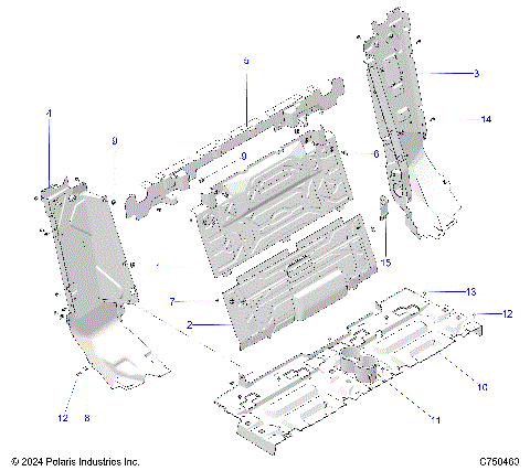 BODY, REAR CLOSEOFF - Z25S4D92AA/AL/BA/BF/AF/BL (C750460)