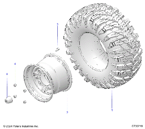 WHEELS, REAR - R19RRE99F1/R1/RRS99F1/R1 (C733218)