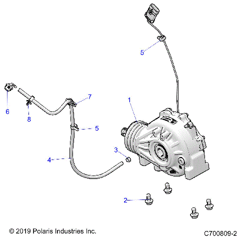 DRIVE TRAIN, FRONT GEARCASE MOUNTING - Z20ASS99C2/CH/FH (C700809-2)