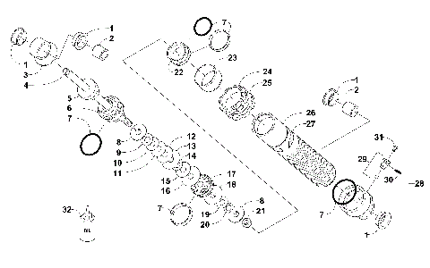 FRONT SUSPENSION SHOCK ABSORBER [101125]