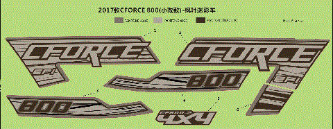 AIR FILTER COVER DECALS - CAMO