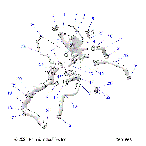 ENGINE, COOLING SYSTEM - S21TDV8RS/8RE ALL OPTIONS (C601565)