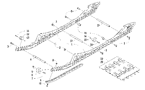 SLIDE RAIL AND TRACK ASSEMBLY [98071]