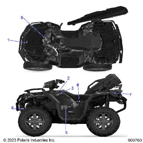 BODY, DECALS GRAPHICS - A25SXD95A9 (900760)