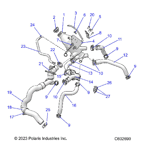 ENGINE, COOLING SYSTEM - S23TLC6RS/6RE (C602690)
