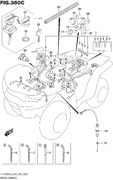 WIRING HARNESS (LT-A750XL9 P33)