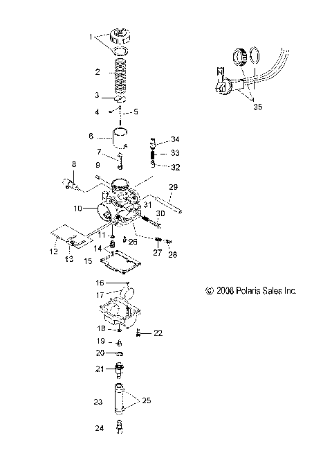 ENGINE, CARBURETOR and CHOKE - S12PT5BSL/BEL (49SNOWCARBURETOR09TRAIL)