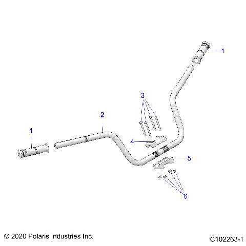 STEERING, HANDLEBAR - A26SYE85AL (C102263-1)