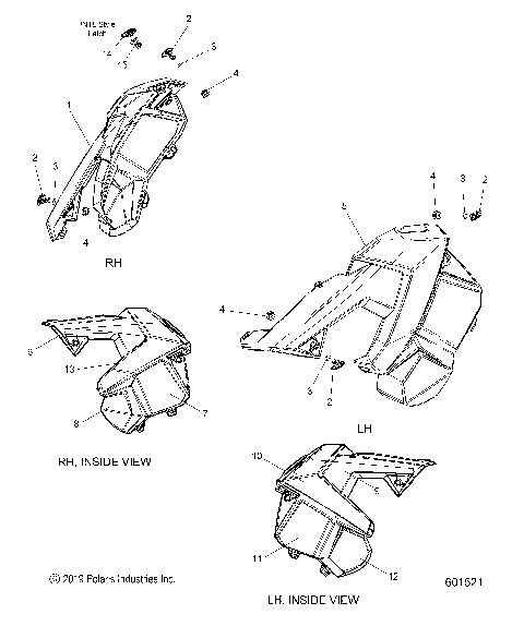 BODY, SIDE PANELS - S20EFK6PS/6PEB ALL OPTIONS (601521)