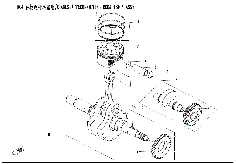 CRANKSHAFT&CONNECTING ROD&PISTON ASSY