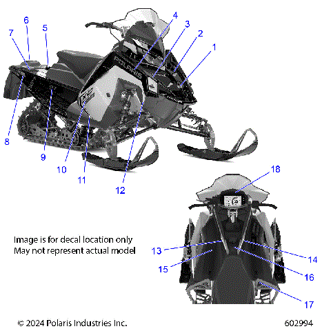 BODY, DECAL, BLACK SIDE PANEL W/BLUE DUSK ACCENT - S26TDP6RS (602994)