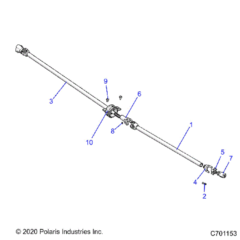 DRIVE TRAIN, PROP SHAFTS - R21T6A99A1/B1 (C701153)