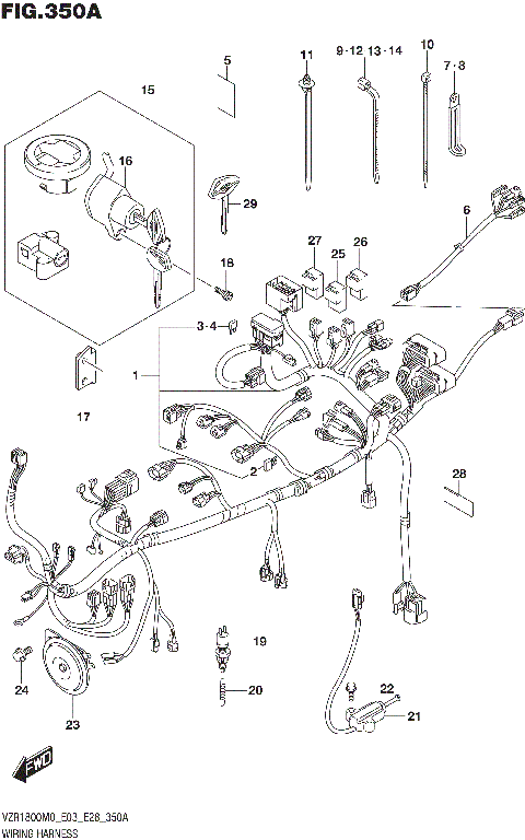 WIRING HARNESS (VZR1800BZ:E33)