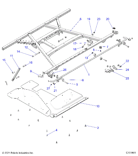 BODY, BOX, MOUNTING - R22RSF99AK (C701401)