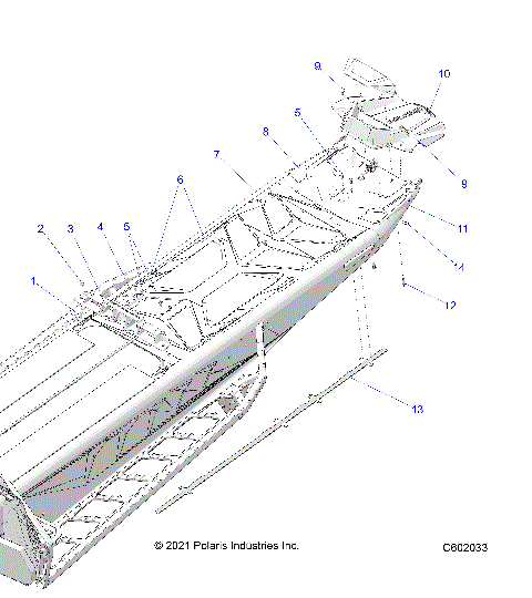CHASSIS, REAR, MISC. COVERS AND SNOWFLAP - S24TGG8RS (C602033)