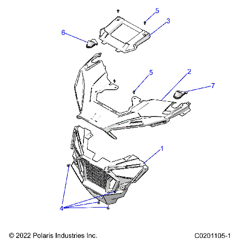 BODY, FRONT BUMPER and HOOD - Z25HCA18A4/A7/B4/B7 (C0201105-1)