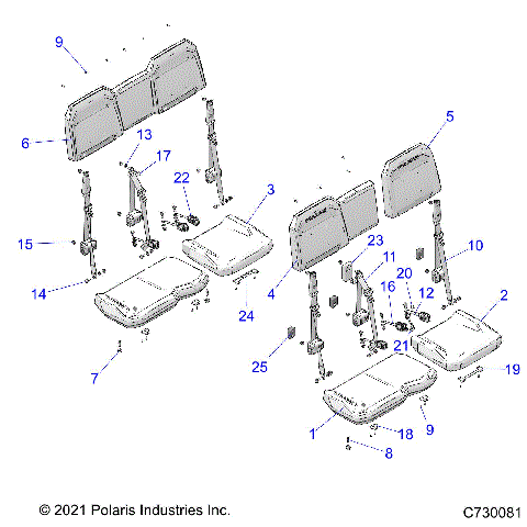 BODY, SEATS - R21T6U99AP/AG/BP/BG (C700704)