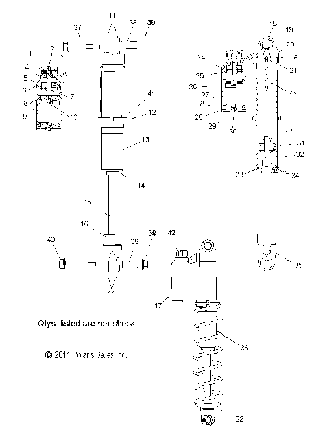 SUSPENSION, SHOCK, IFS - S21EEC8RS ALL OPTIONS (49SNOWSHOCKIFS7043731)