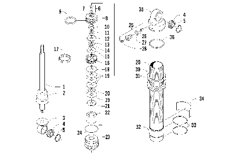 FRONT SUSPENSION SHOCK ABSORBER [88771]