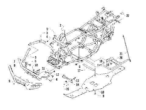 FRAME AND RELATED PARTS [94526]
