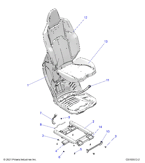 BODY, SEAT ASM. PASSENGER - Z25NEE99C4/F4/G4 (C0703972-2)