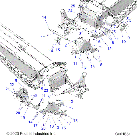 CHASSIS, BULKHEAD ASM. - S21TDV8RS/8RE ALL OPTIONS (C601651)