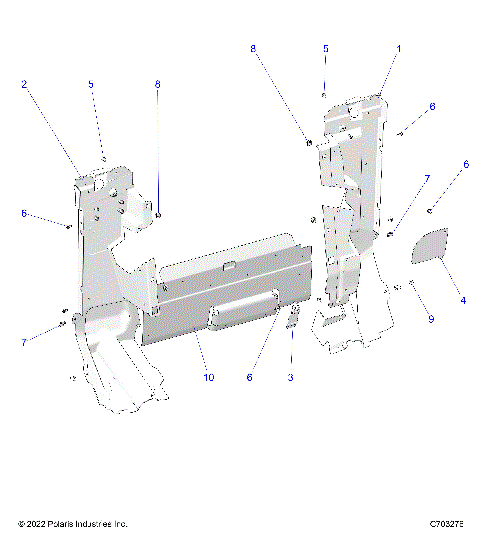 BODY, REAR CLOSEOFF, SIDE PANELS - Z23RMU2KAN/BN (C703276)