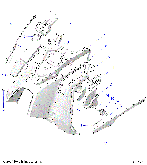 BODY, CONSOLE - S25TDZ8RS/REL (C602852)