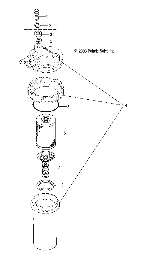 FUEL/WATER SEPARATOR - W045297DA/IA/IB (4990519051B10)