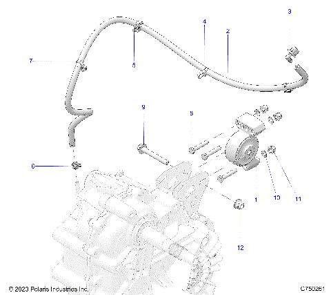 DRIVE TRAIN, MAIN GEARCASE MOUNTING - Z25S4D92AA/AL/BA/BF/AF/BL (C750261)
