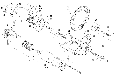 FLEX-DRIVE STARTER MOTOR ASSEMBLY [86248]