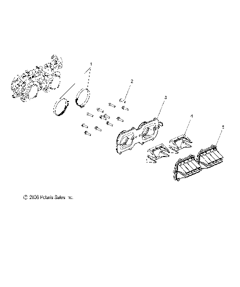 ENGINE, REED VALVE and THROTTLE BODY ADAPTOR - S12BS8/BC8 ALL OPTIONS (49SNOWCARBURETOR09600TRG)