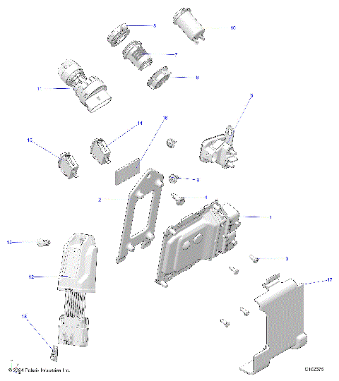 ELECTRICAL, SWITCHES, SENSORS and ECM - A25SEA57F1/C1/C2/E1/E2 (C102575)