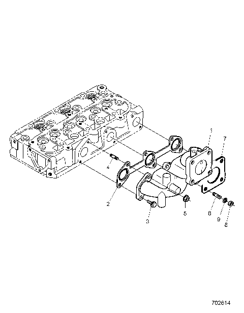 ENGINE, EXHAUST MANIFOLD - R26RRED4FB/CB/CP (702614)