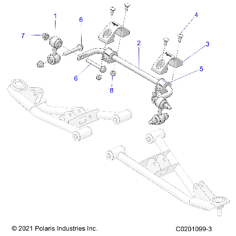 SUSPENSION, FRONT STABILIZER BAR - Z25HCA18A4/A7/B4/B7 (C0201099-3)