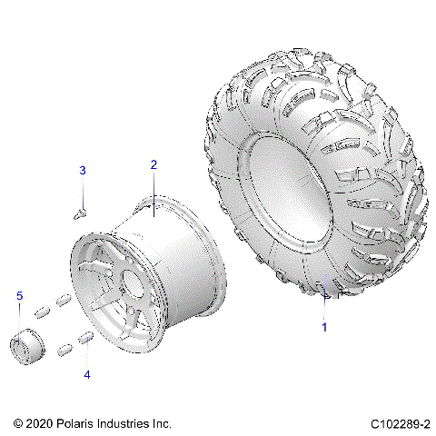 WHEELS, REAR TIRE - A21SEZ57AM/AN/BM/BN (C102289-2)