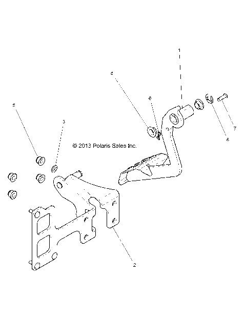 BRAKES, PEDAL AND MASTER CYLINDER - Z16VDE99FM/NM (49RGRBRAKEFOOT14RZR1000)