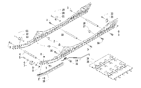 SLIDE RAIL AND TRACK ASSEMBLY [93354]