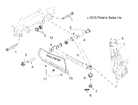 SUSPENSION, A-ARM and STRUT MOUNTING - R12WH50AG/AH/AK/AR (49RGRAARM11500CREW)