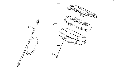 SPEEDOMETER AND CABLE ASSEMBLY [89279]