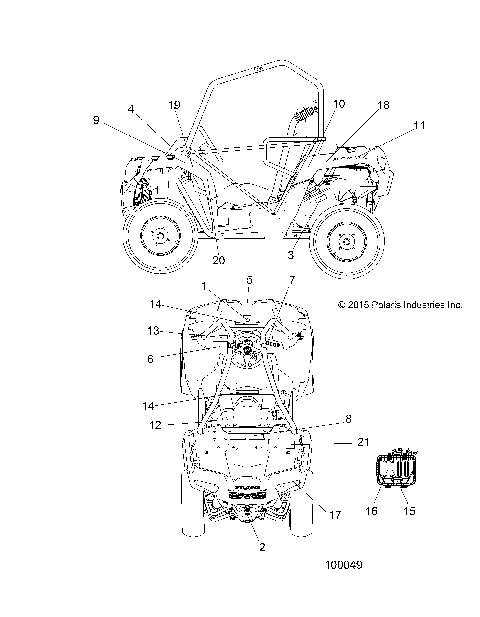 BODY, DECALS - A15DAA57EJ/EH/EEK (100049)
