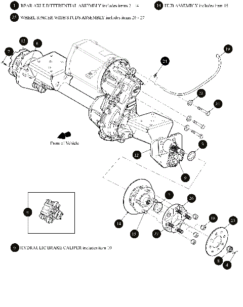 REAR AXLE DIFFERENTIAL ASSEMBLY [302629]