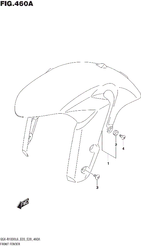 FRONT FENDER (GSX-R1000L6 E03)