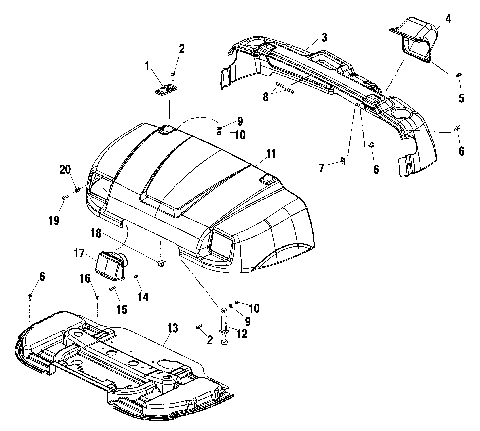 HOOD - A10RF50AB (4970927092A07)