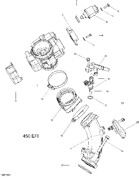 02- Air Intake Manifold And Throttle Body _18R1501